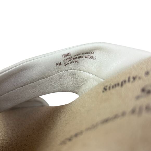 Softspots Sandals Women Size 8M Leather Cream Classic Comfort Open Toe Wedges - Picture 8 of 9